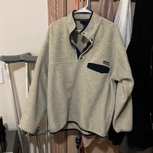 Patagonia fleece pullover. Tan Size XL. Perfect condition.